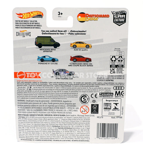 Hot Wheels Deutschland Design 12 Mercedes Benz C63 AMG Coupe Black Series in RED